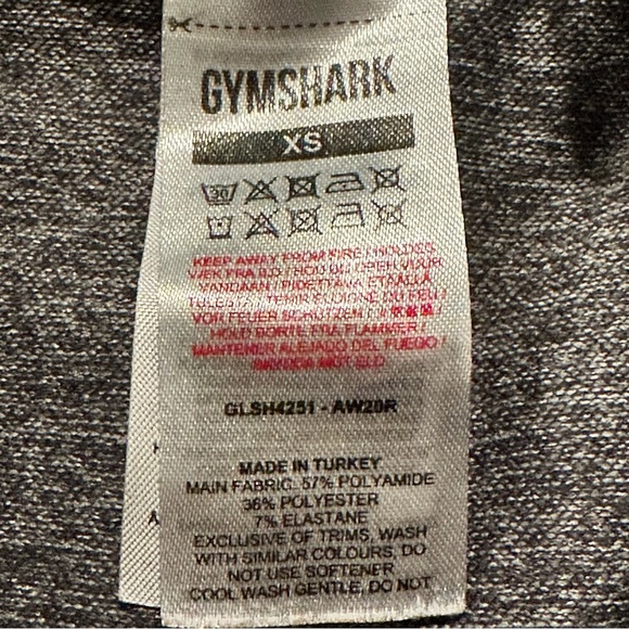 Gymshark Women’s Heather Gray Seamless Compression Flex Shorts Size XS Gym - Picture 4 of 4